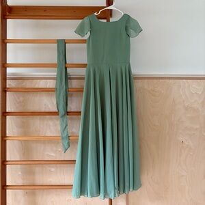 Charming Mint Green Kids Formal Dress